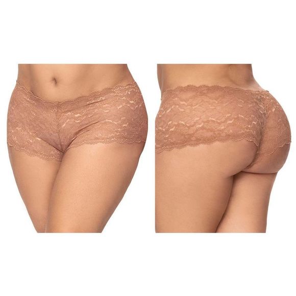 Mapale 90X Lace Boyshort Color Ivory - Picture 7 of 12